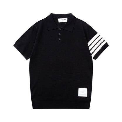 Classic four-bar POLO T-shirt THOM TREND