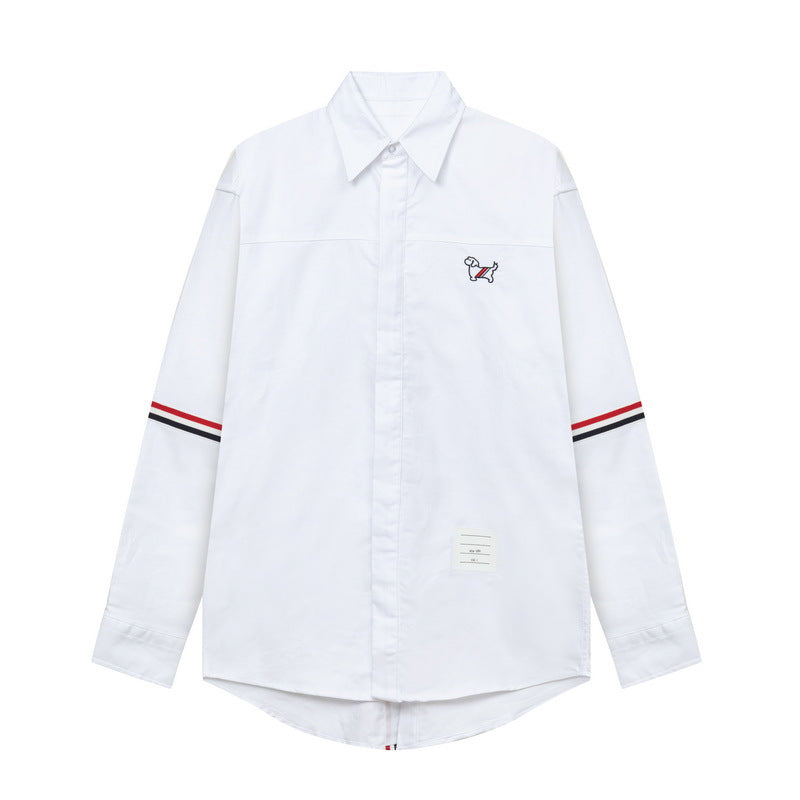 Unisex all-over embroidered shirt（副本） THOM TREND