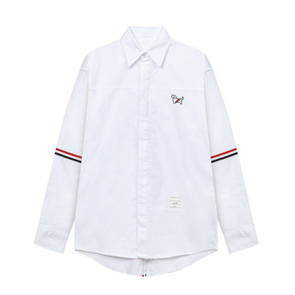 Unisex all-over embroidered shirt（副本） THOM TREND