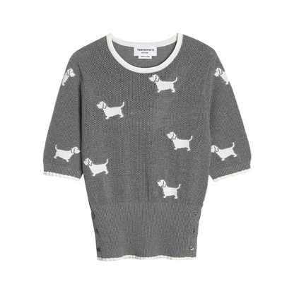 Crew neck hollow pullover sweater（副本） THOM TREND