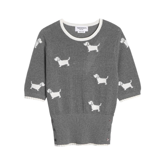 Crew neck hollow pullover sweater（副本） THOM TREND