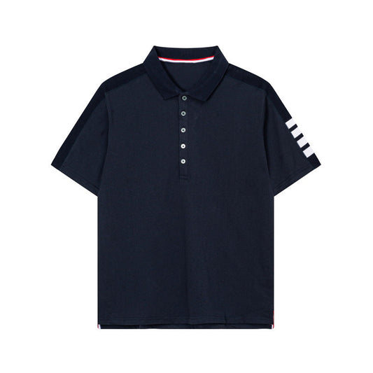 2025SS Four-bar sleeve T-shirt THOM TREND