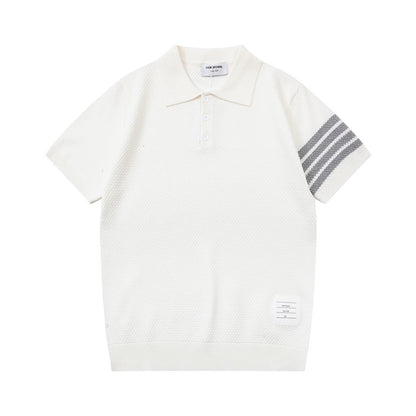 Classic four-bar POLO T-shirt THOM TREND