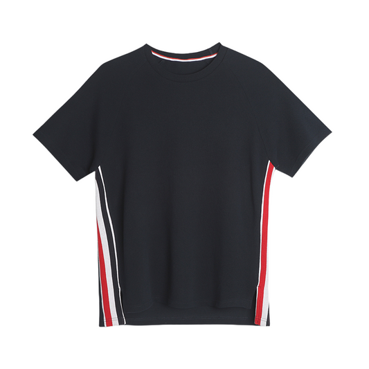 Colorblock Striped Lapel Polo Shirt（副本） THOM TREND