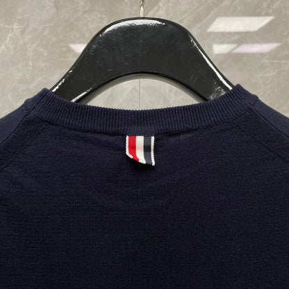 Red, white and blue cuffs T-shirt THOM TREND