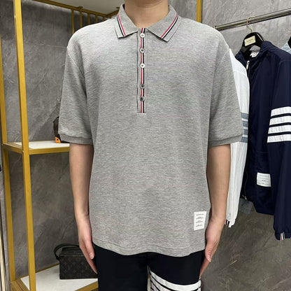 Men's lapel short sleeve THOM TREND