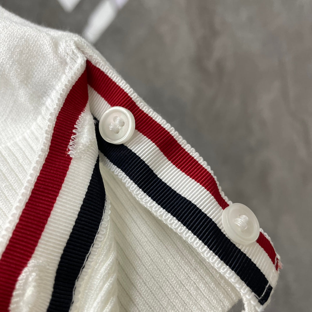 2025 SS  Men's sailboat embroidered POLO short sleeve THOM TREND