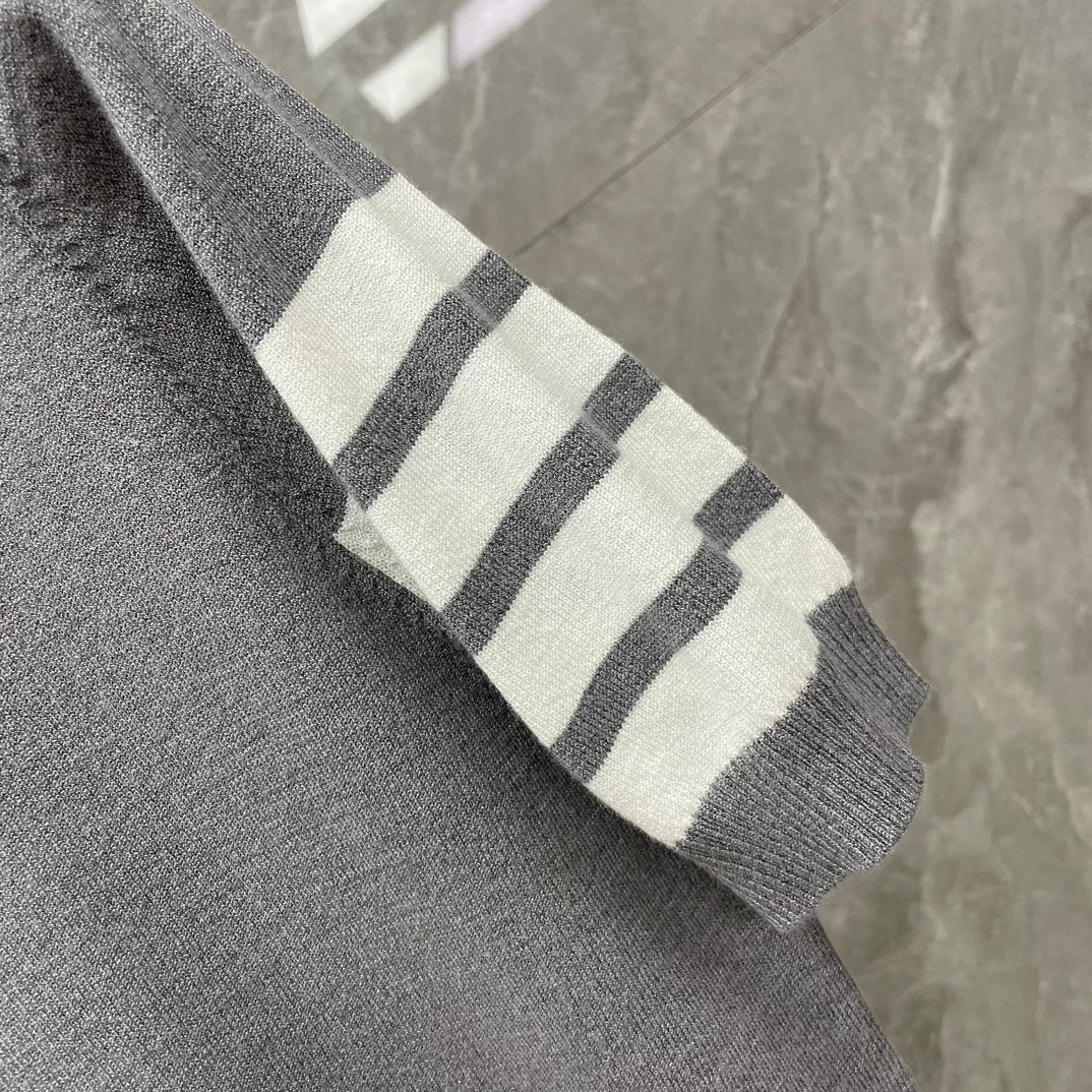 2025 SS  Men's Feather Leaf POLO Short Sleeve THOM TREND